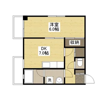 房尾本店三篠ビル【701号室】の間取り