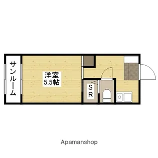 長山コーポラス【3階】の間取り