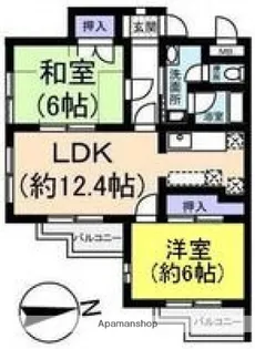 メゾンクミヂ【1階】の間取り