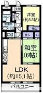 メゾンクミヂ【102号室】の間取り