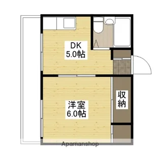 まるみビル【5階】の間取り