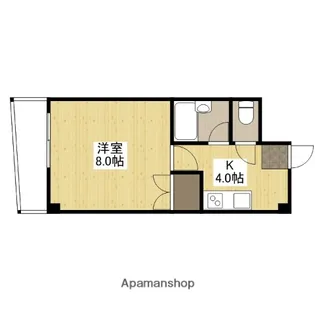 リスティア中筋【4階】の間取り