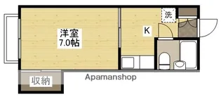 ウィング牛田【2階】の間取り
