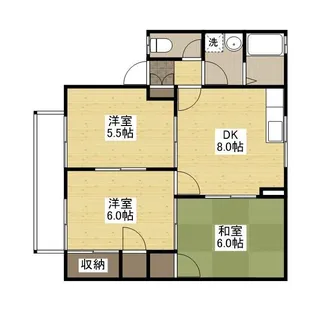 ハイム西本【2階】の間取り