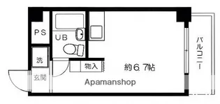 小松コーポ御幸【1階】の間取り