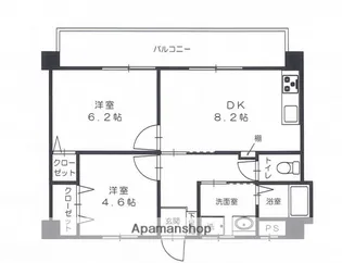 スペンドーレI【4階】の間取り