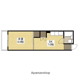 和秀舟入本町ビル【4階】の間取り