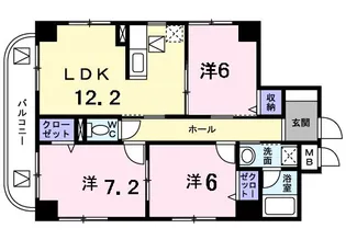 アプリコットガーデン【5階】の間取り