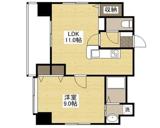 ベルパッソ十日市【5階】の間取り