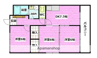 メゾンマツモト【1階】の間取り