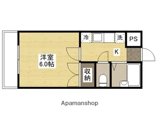 サンライズ草津南【5階】の間取り