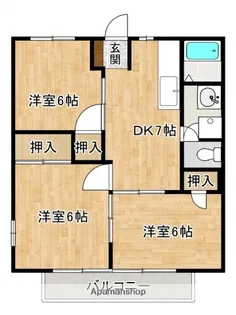 ニューシティ久保田【2階】の間取り