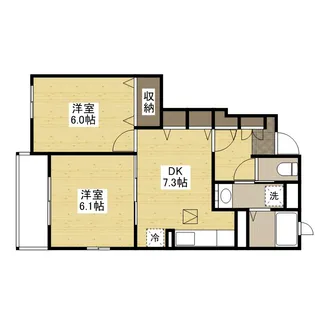 エテルノアロッジオ弐番館【1階】の間取り