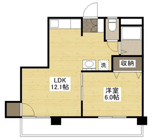 エイトビル横川新町【4階】の間取り