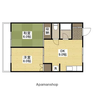 エイシンビルⅠ【203号室】の間取り