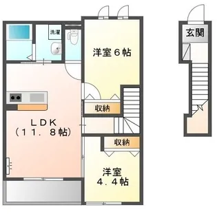 ベルクレスト【2階】の間取り