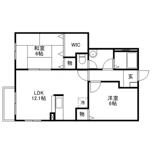 リヴェル ブレ A【1階】の間取り