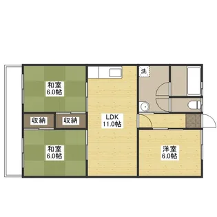 テラヤママンション【2階】の間取り