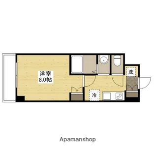 パレグレース中筋【6階】の間取り