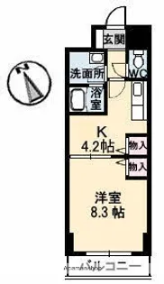 ジョルニフェリーチ【7階】の間取り