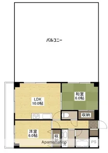フラーリッシュ岡本【7階】の間取り