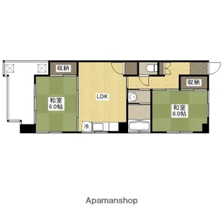 重岡ビル【6階】の間取り