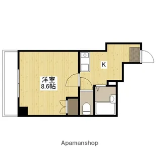 エンゼルハート【8階】の間取り