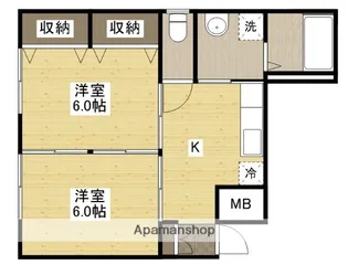 エオス竹屋町【6階】の間取り