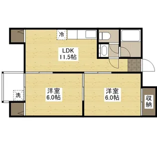 JSビル美鈴園(旧伊藤マンション)【3階】の間取り
