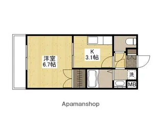 M.city井口【302号室】の間取り