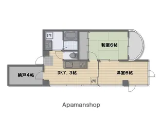 サンライズ舟入川口ビル【5階】の間取り