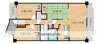 牛田早稲田グランドハイツ【5階】の間取り