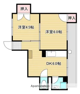 秋田マンション【4階】の間取り