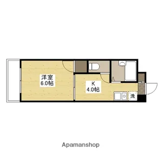 ハイム波多野【1階】の間取り