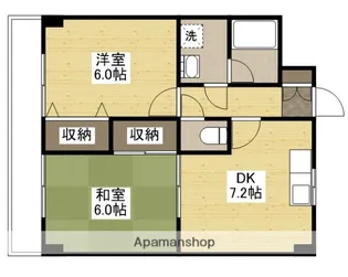 サクセスフォート【4階】の間取り