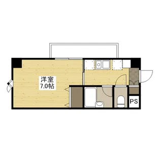 リバーサイド中村【6階】の間取り