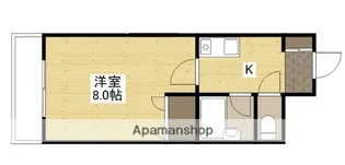 ステューディオ長束【1階】の間取り