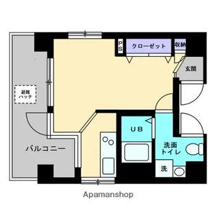 ユリ八丁堀【5階】の間取り