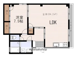 コーポ伊藤【2階】の間取り