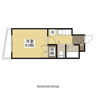 第10片山ビル【8階】の間取り