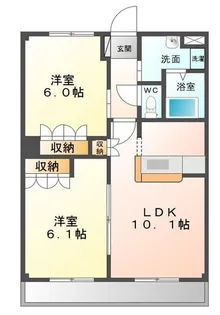 グリーンコート【2階】の間取り