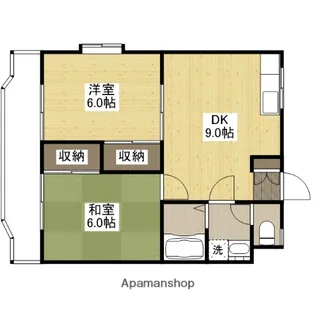 カルチェ田中【3階】の間取り