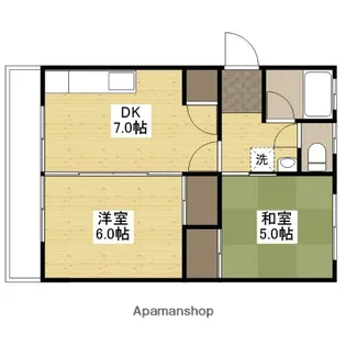 ウェルヒル舟入南【1階】の間取り