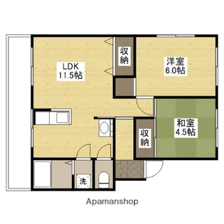 コーポ木下【3階】の間取り