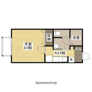 プレミールタキモト【1階】の間取り
