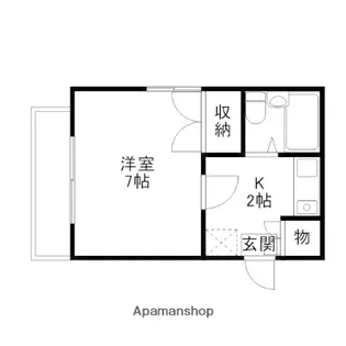 フジカ・ハウス【3階】の間取り