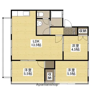 セジュール堀田【1階】の間取り