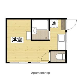 下林アパートB【1階】の間取り