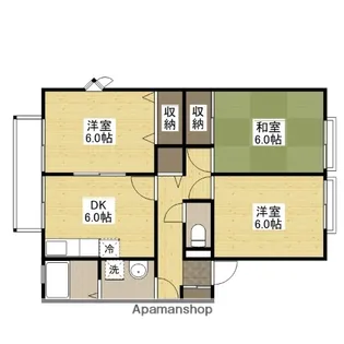 ヴィラ・ハナミズキC棟【2階】の間取り