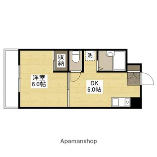 クレストビュー長束【1階】の間取り